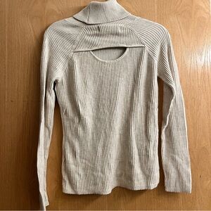 Abercrombie & Fitch Ribbed Turtleneck with Cutout
